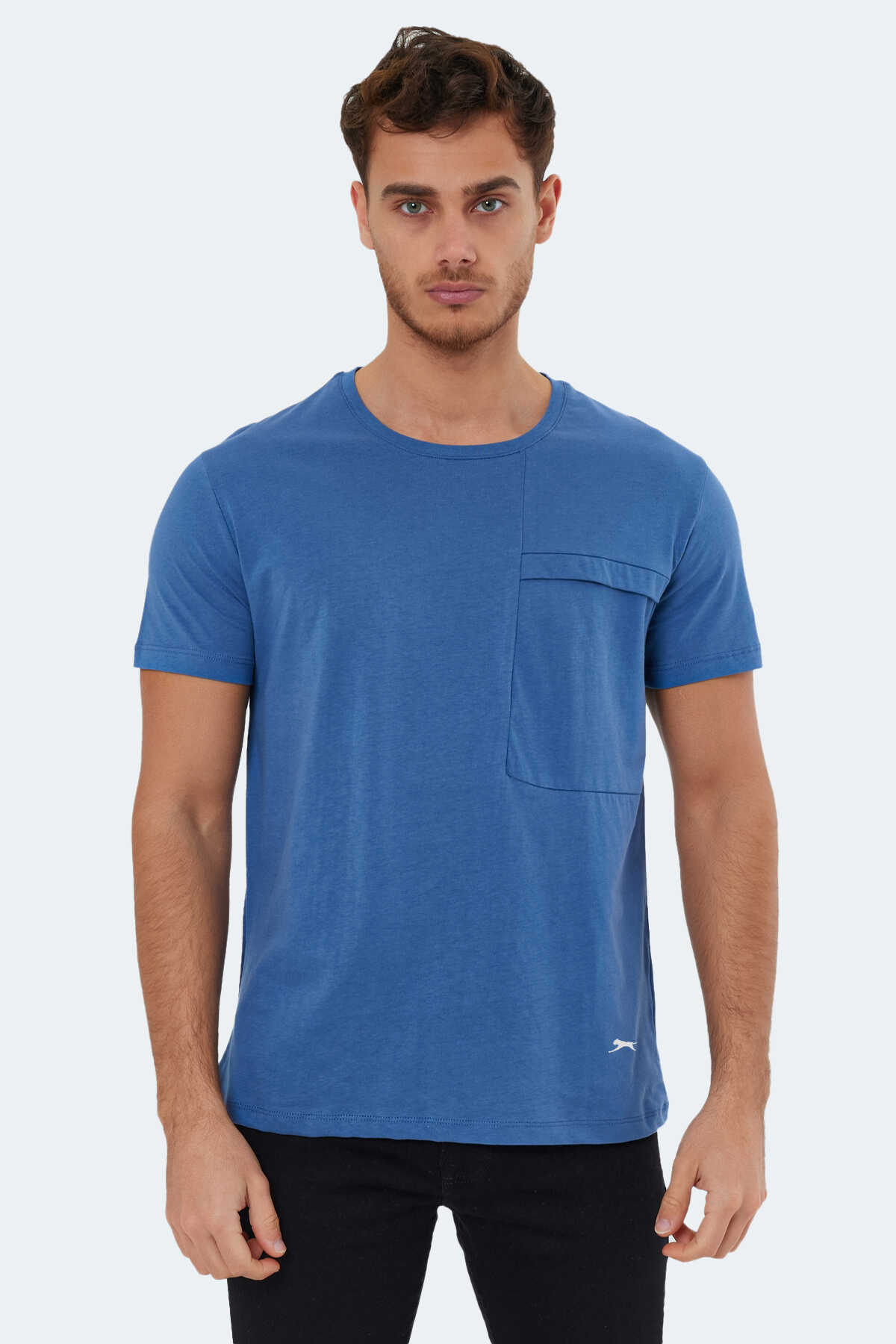 Slazenger - Slazenger KAURI IN Erkek Indigo Tişört Slazenger - Slazenger KAURI IN Erkek Indigo Tişört