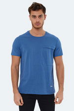 Slazenger - Slazenger KAURI IN Erkek Indigo Tişört Slazenger - Slazenger KAURI IN Erkek Indigo Tişört
