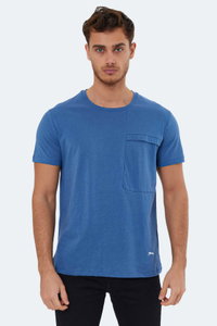 Slazenger - Slazenger KAURI IN Erkek Indigo Tişört
