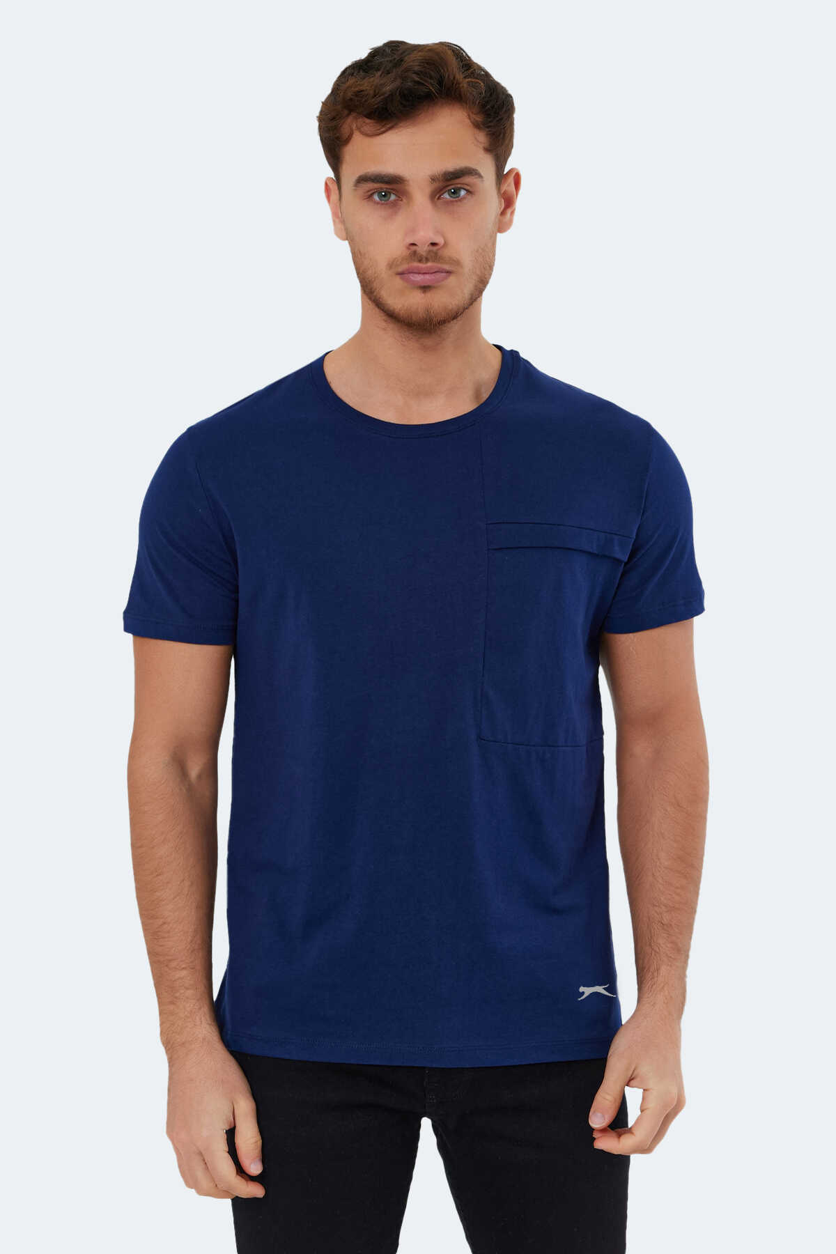 Slazenger - Slazenger KAURI IN Erkek Lacivert Tişört