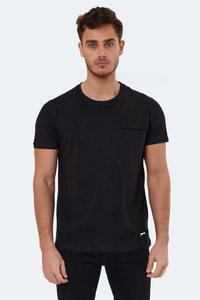 Slazenger - Slazenger KAURI IN Erkek Siyah Tişört