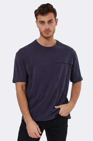 Slazenger KAURI IN Oversize Erkek Antrasit Tişört