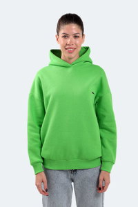 Slazenger - Slazenger KAVEH IN Oversize Kadın Kapüşonlu Nane Sweatshırt