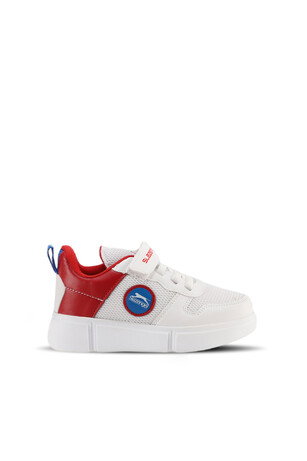 Slazenger KAVITHA KTN Kız Çocuk Cırt Cırtlı Beyaz / Kırmızı Sneaker 