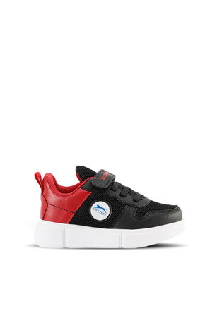 Slazenger KAVITHA KTN Unisex Çocuk Cırt Cırtlı Siyah / Kırmızı Sneaker 