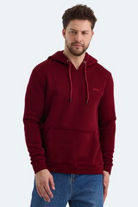 Slazenger - Slazenger KEANS IN Erkek Kapüşonlu Cepli Bordo Sweatshırt Slazenger - Slazenger KEANS IN Erkek Kapüşonlu Cepli Bordo Sweatshırt