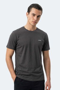 Slazenger - Slazenger KEANU Erkek Koyu Gri Tişört