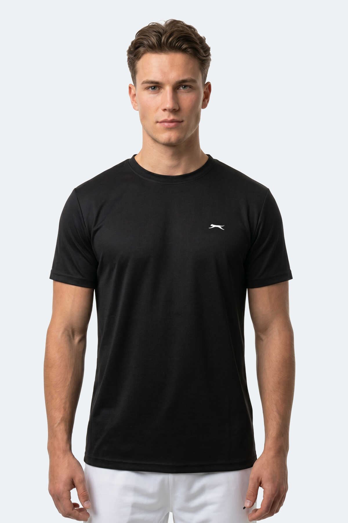 Slazenger - Slazenger KEANU Erkek Siyah Tişört