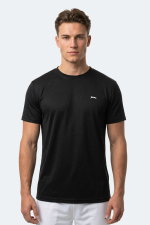 Slazenger - Slazenger KEANU Erkek Siyah Tişört