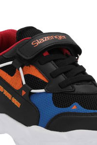 Slazenger - Slazenger KEKOA IN Erkek Çocuk Cırt Cırtlı Siyah / Mavi Günlük Spor Ayakkabısı Slazenger - Slazenger KEKOA IN Erkek Çocuk Cırt Cırtlı Siyah / Mavi Günlük Spor Ayakkabısı