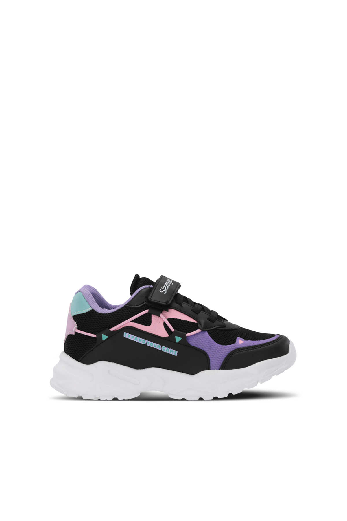 Slazenger - Slazenger KEKOA IN Kız Çocuk Sneaker Ayakkabı Siyah / Mor