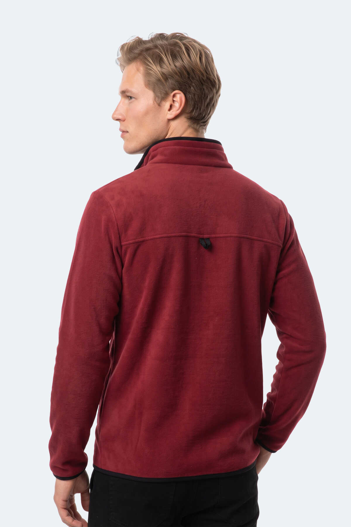 Slazenger KELO I Erkek Kapüşonlu Bordo Sweatshırt - 6