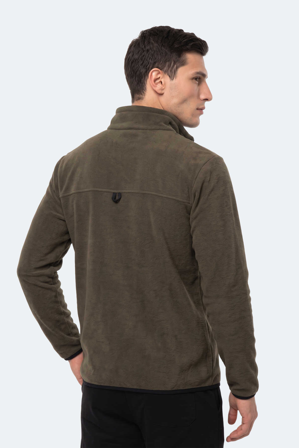 Slazenger KELO I Erkek Kapüşonlu Haki Sweatshırt - 6