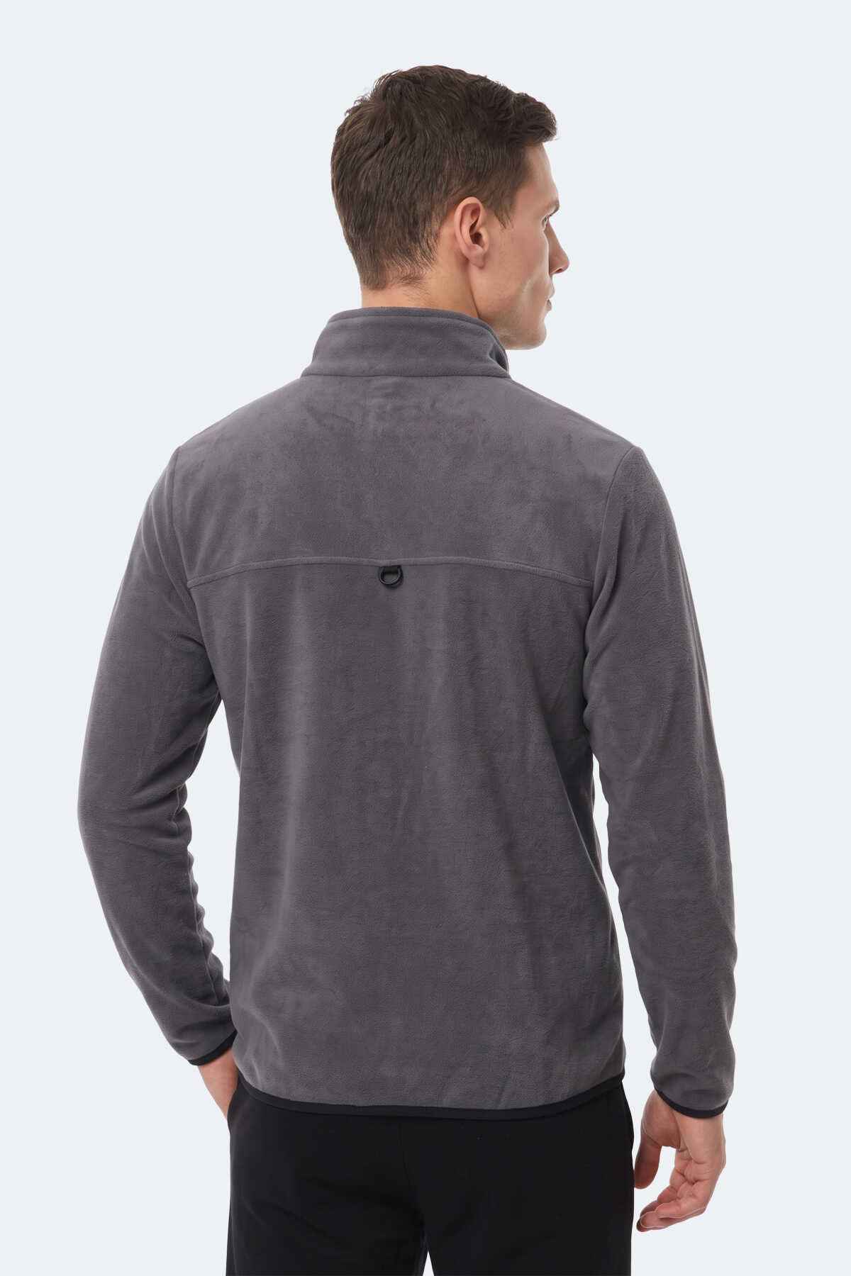 Slazenger KELO I Erkek Kapüşonlu Koyu Gri Sweatshırt - 5