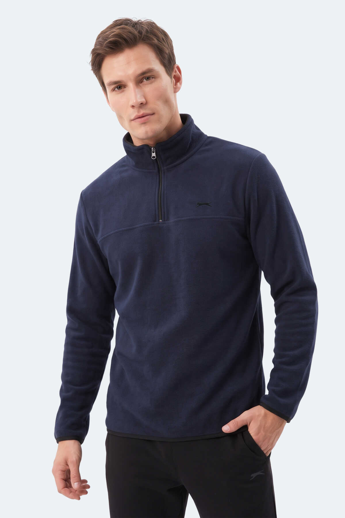 Slazenger KELO I Erkek Kapüşonlu Lacivert Sweatshırt - 3