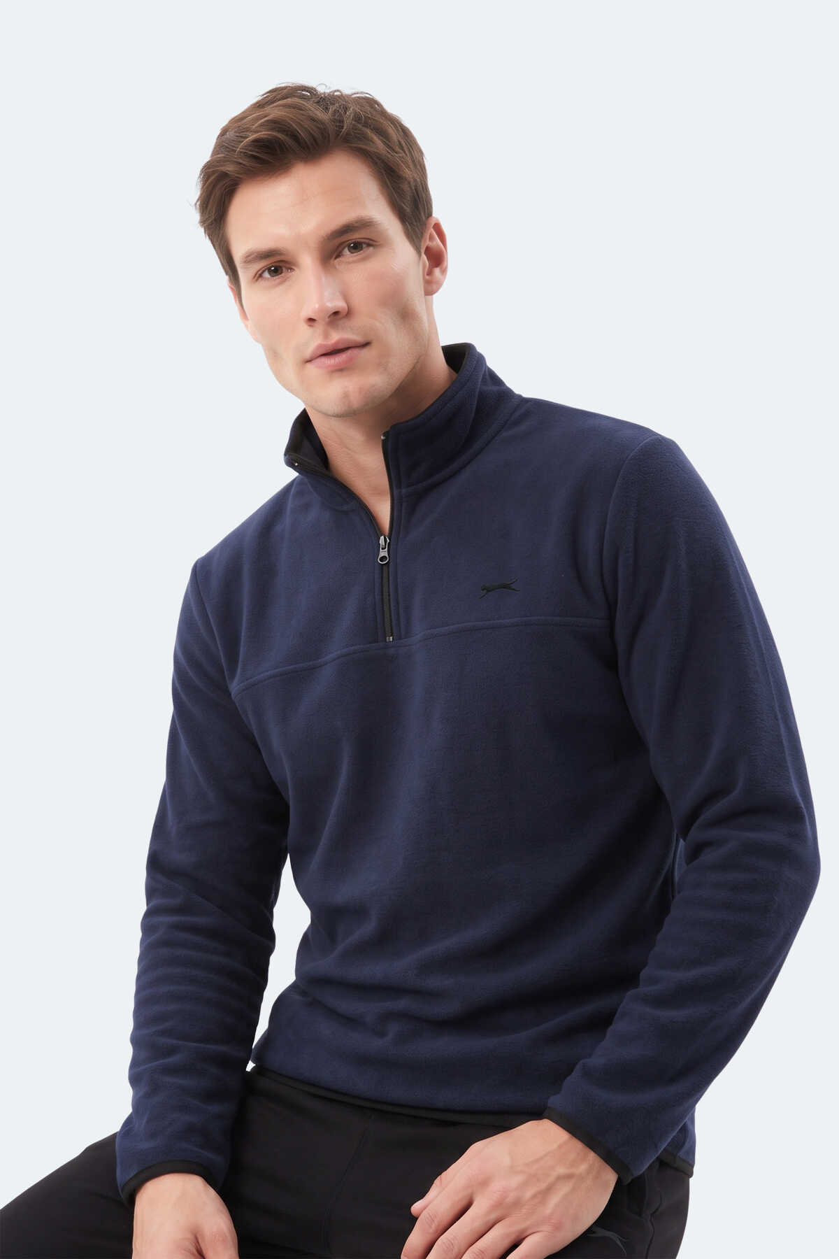 Slazenger KELO I Erkek Kapüşonlu Lacivert Sweatshırt - 5