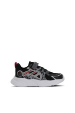 Slazenger - Slazenger KELSY Unisex Çocuk Cırt Cırtlı Siyah / Kırmızı Günlük Spor Ayakkabısı