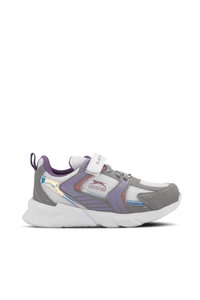 Slazenger - Slazenger KENDALL Kız Çocuk Gri / Fuşya Günlük Spor Ayakkabısı