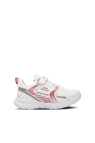Slazenger KENDALL Unisex Çocuk Cırt Cırtlı Beyaz / Pembe Günlük Spor Ayakkabısı 