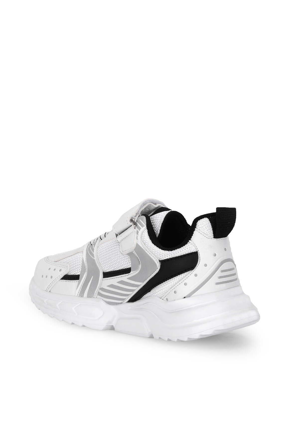 Slazenger KENDALL Unisex Çocuk Cırt Cırtlı Beyaz / Siyah Günlük Spor Ayakkabısı - 3