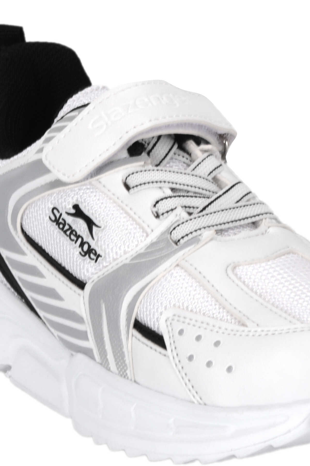Slazenger KENDALL Unisex Çocuk Cırt Cırtlı Beyaz / Siyah Günlük Spor Ayakkabısı - 4