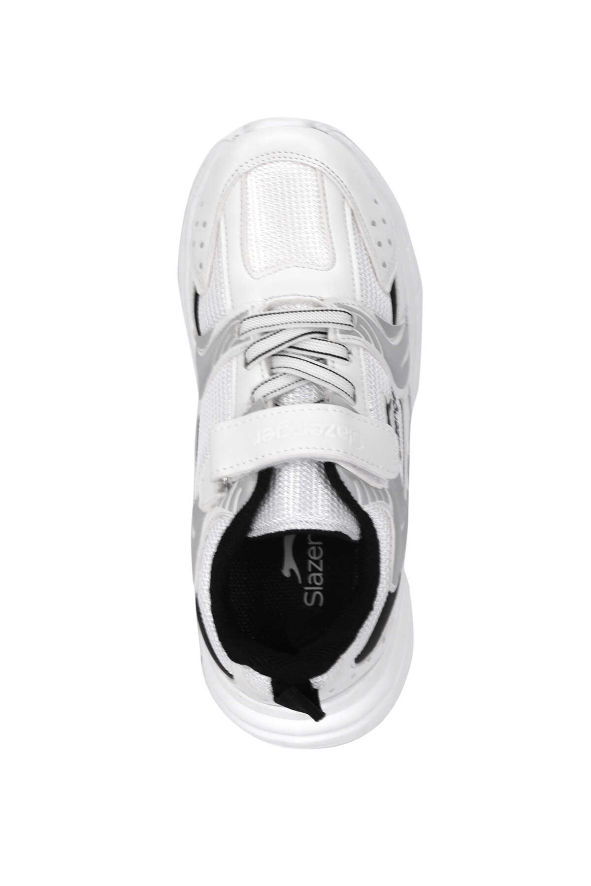Slazenger KENDALL Unisex Çocuk Cırt Cırtlı Beyaz / Siyah Günlük Spor Ayakkabısı - 5