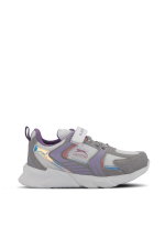 Slazenger - Slazenger KENDALL Unisex Çocuk Cırt Cırtlı Gri / Fuşya Günlük Spor Ayakkabısı