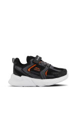 Slazenger - Slazenger KENDALL Çocuk Cırt Cırtlı Siyah / Koyu Gri Günlük Spor Ayakkabısı