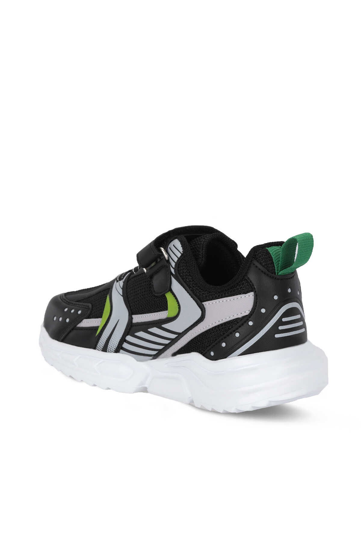 Slazenger KENDALL Unisex Çocuk Cırt Cırtlı Siyah / Beyaz Günlük Spor Ayakkabısı - 3