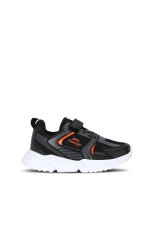 Slazenger - Slazenger KENDALL Unisex Çocuk Cırt Cırtlı Siyah / Koyu Gri Günlük Spor Ayakkabısı
