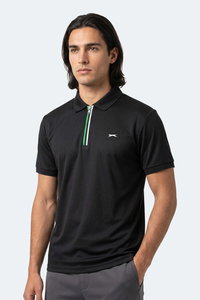 Slazenger - Slazenger KENSHIN Erkek Polo Yaka Siyah Tişört
