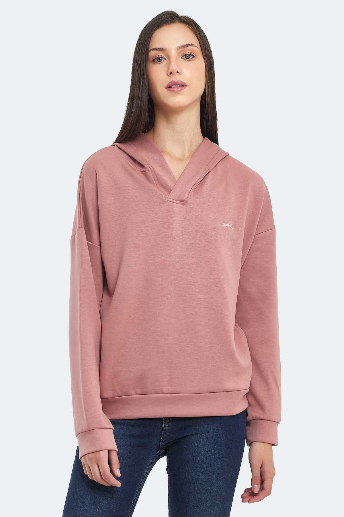 Slazenger - Slazenger KENZIE I Kadın Sweatshirt Gül