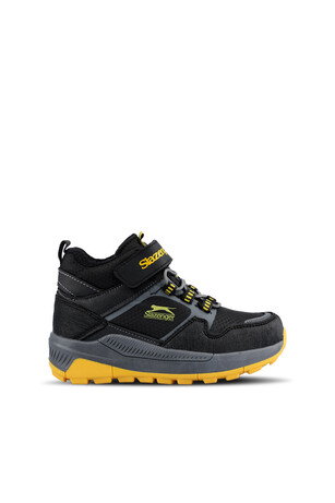 Slazenger KENZIE IN Unisex Çocuk Cırt Cırtlı Siyah / Sarı Bot