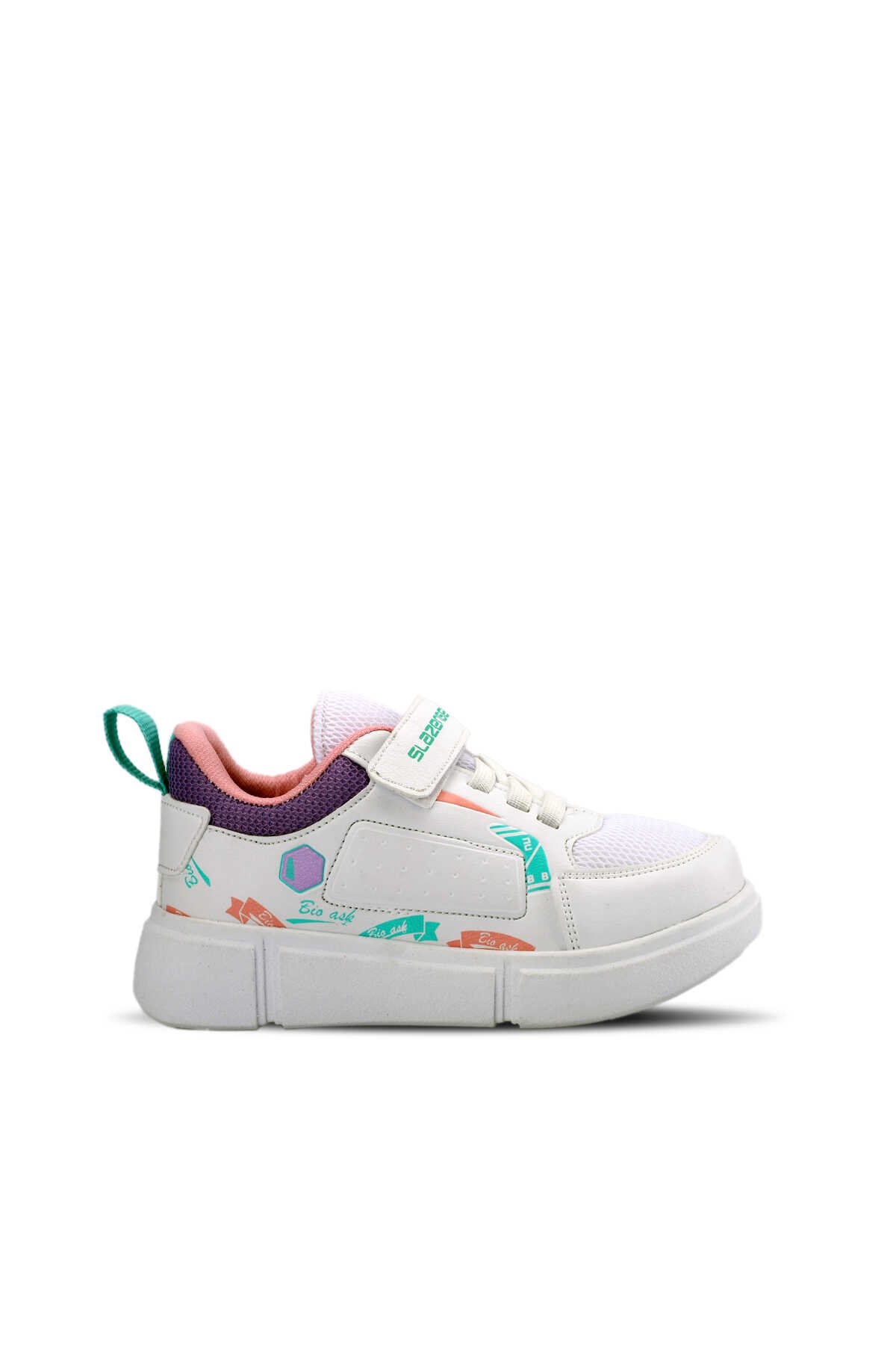 Slazenger - KEPA KTN Sneaker Kız Çocuk Ayakkabı Beyaz / Mor