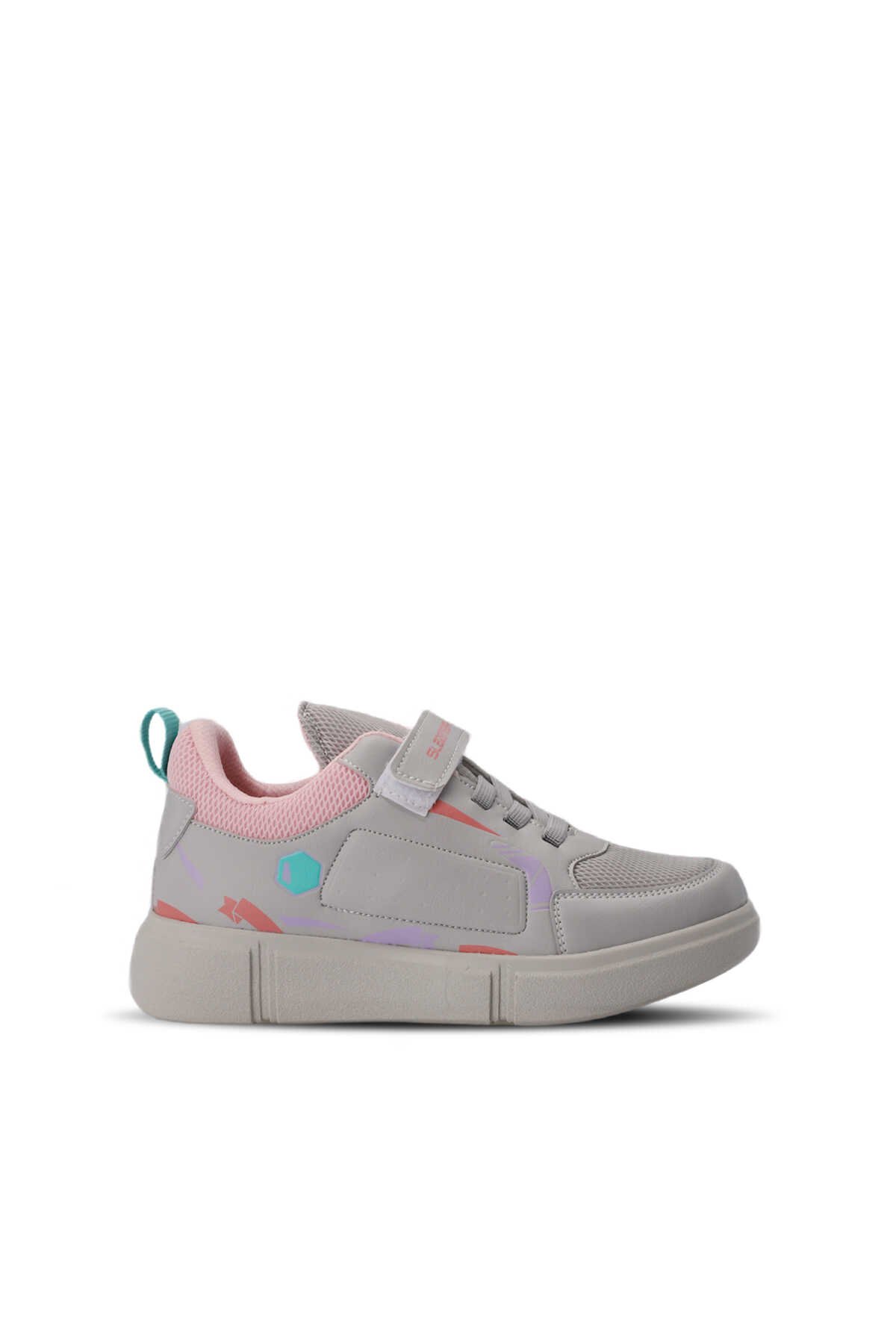Slazenger - KEPA Sneaker Kız Çocuk Ayakkabı Koyu Gri / Pembe