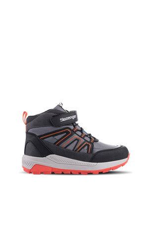 Slazenger KEPHAS IN Unisex Çocuk Cırt Cırtlı Koyu Gri Bot