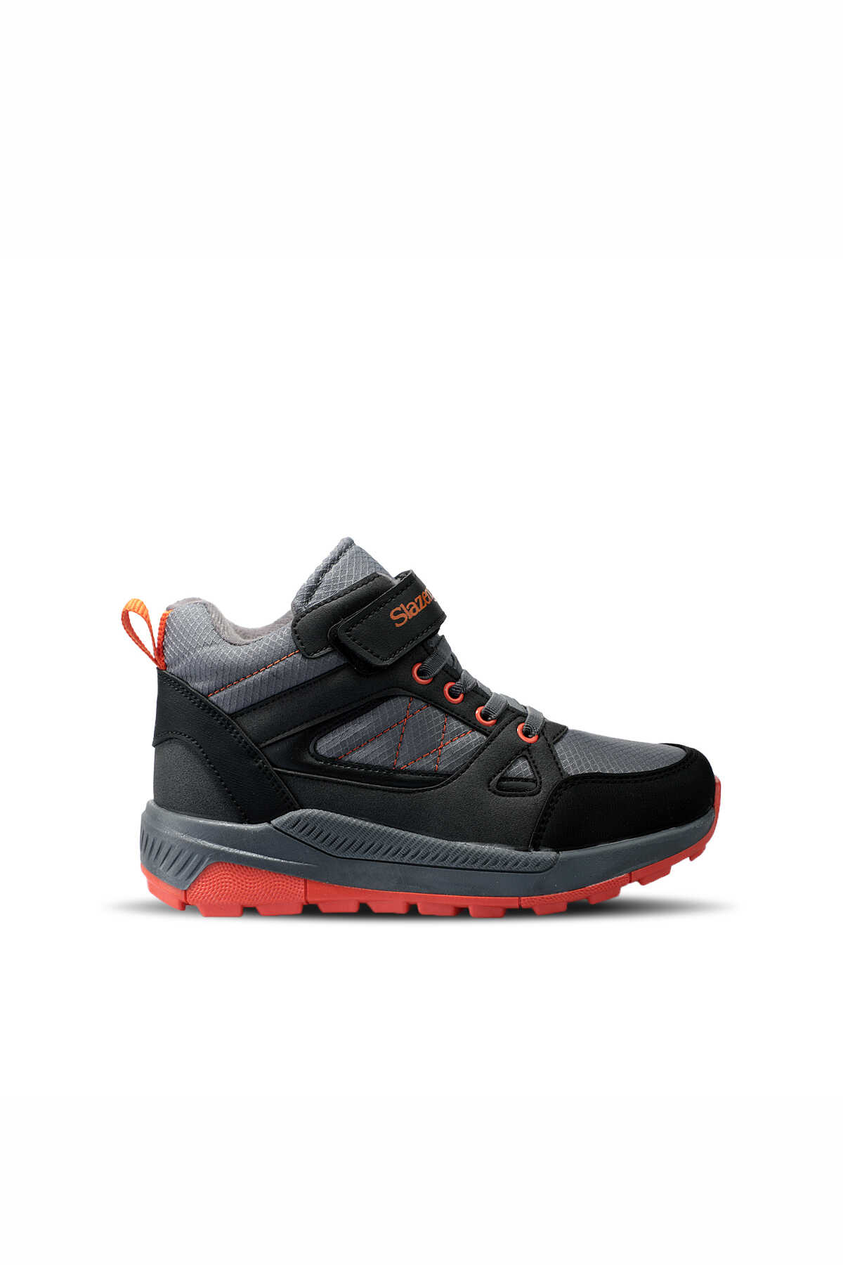 Slazenger - Slazenger KESHA IN Unisex Çocuk Cırt Cırtlı Füme / Turuncu Bot