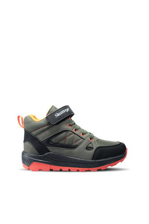 Slazenger KESHA IN Unisex Çocuk Cırt Cırtlı Haki / Siyah Bot