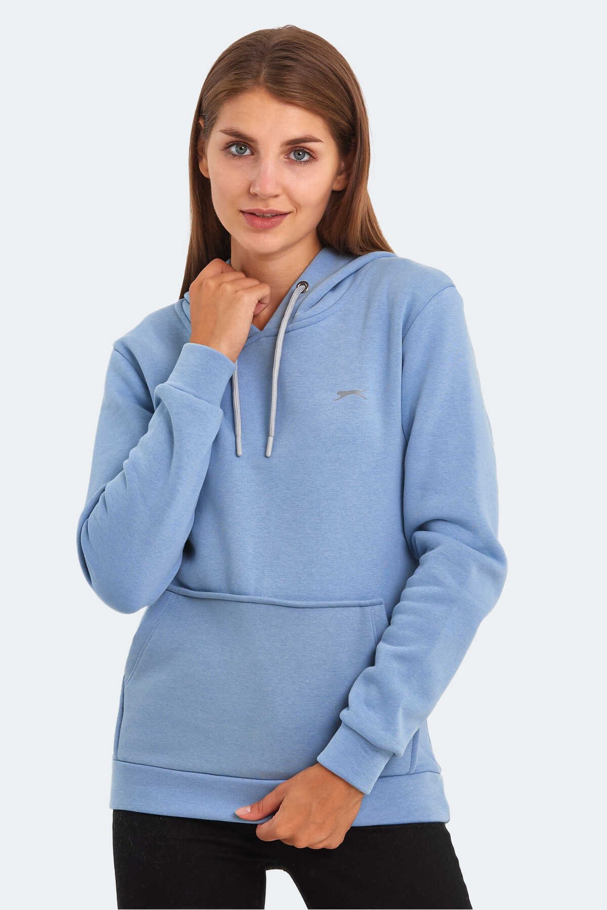 Slazenger - Slazenger KESHIAN IN Kadın Sweatshirt Mavi