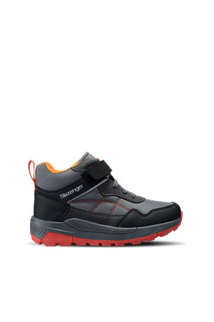 Slazenger KETI I Unisex Çocuk Cırt Cırtlı Koyu Gri Bot