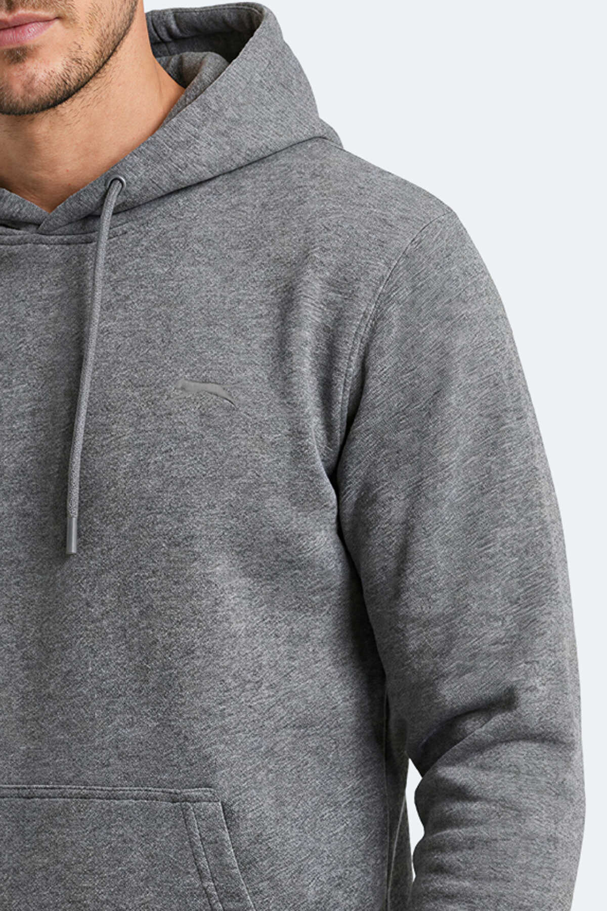 Slazenger KEVRO I Erkek Kapüşonlu Antrasit Sweatshırt - 2