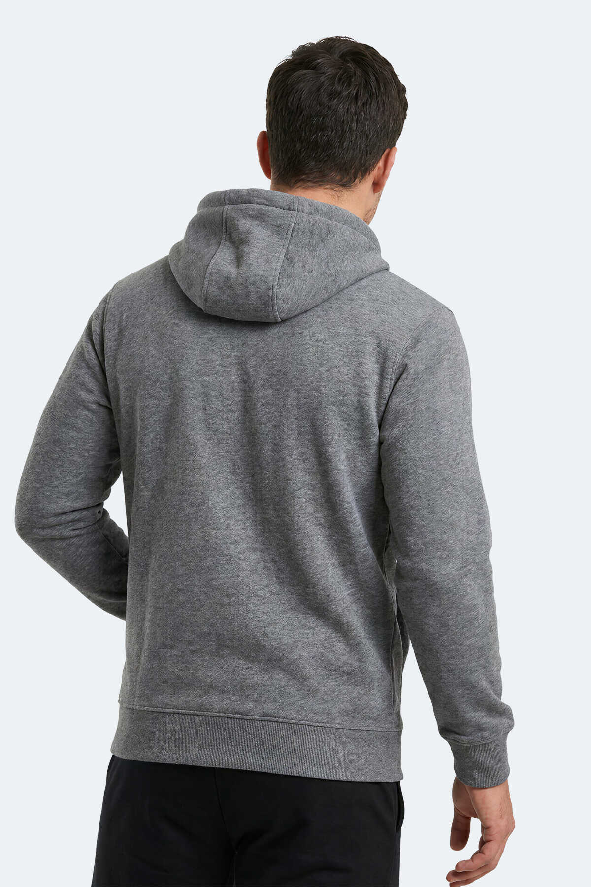 Slazenger KEVRO I Erkek Kapüşonlu Antrasit Sweatshırt - 7