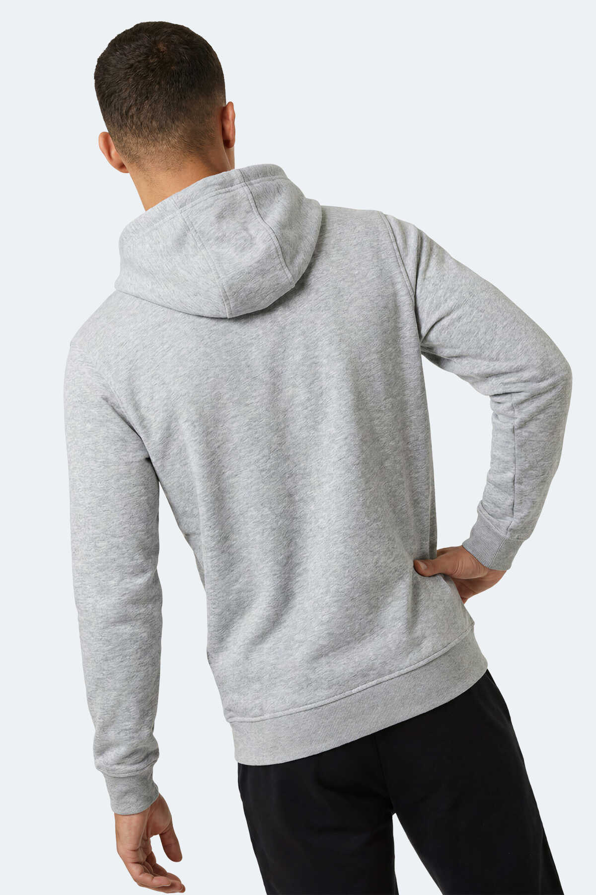 Slazenger KEVRO I Erkek Kapüşonlu Gri Sweatshırt - 5