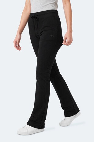 Slazenger KEXA I Kadın Bol Paça Flare Siyah Pantolon 