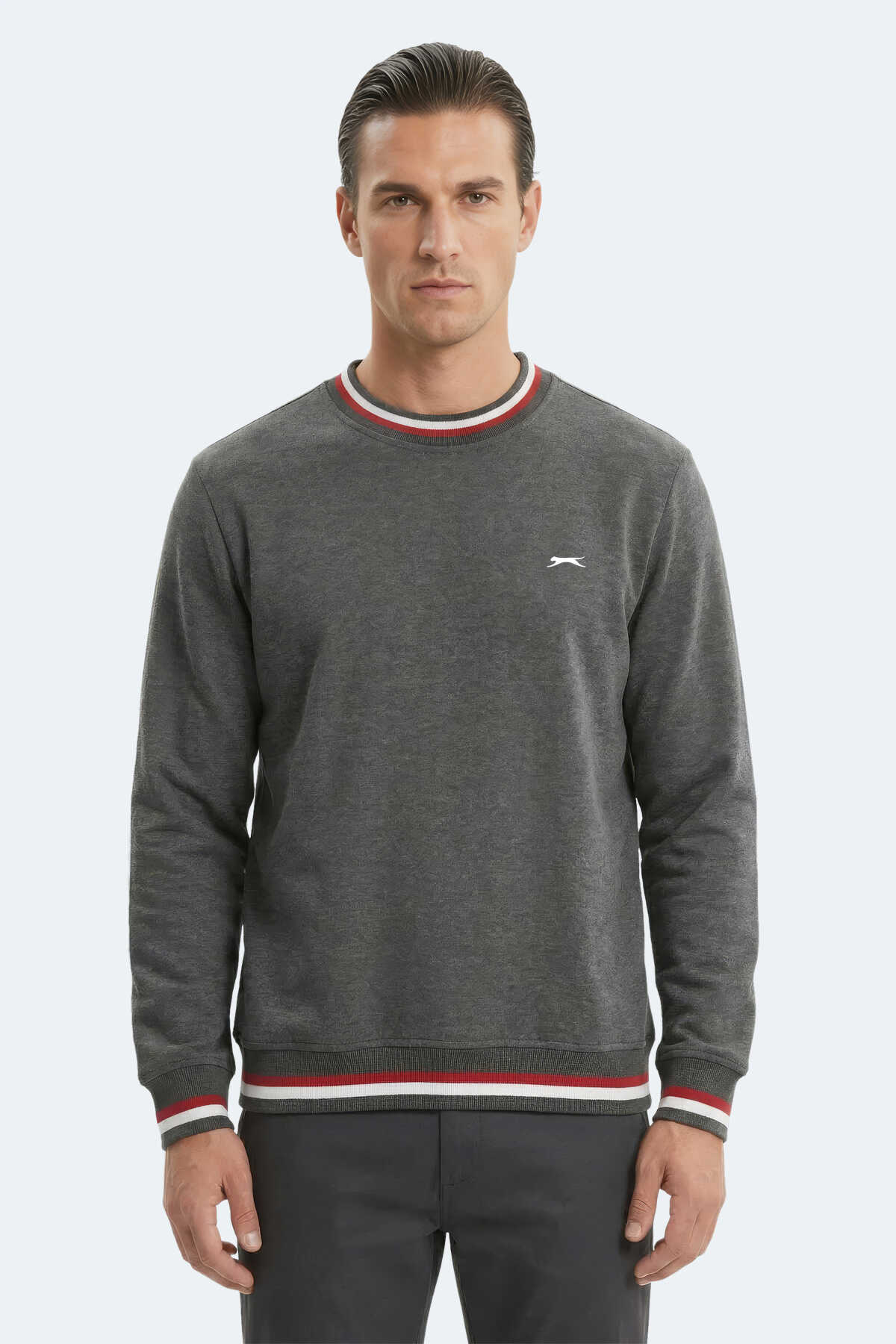 Slazenger - Slazenger KEYSTONE I Erkek Antrasit Sweatshırt