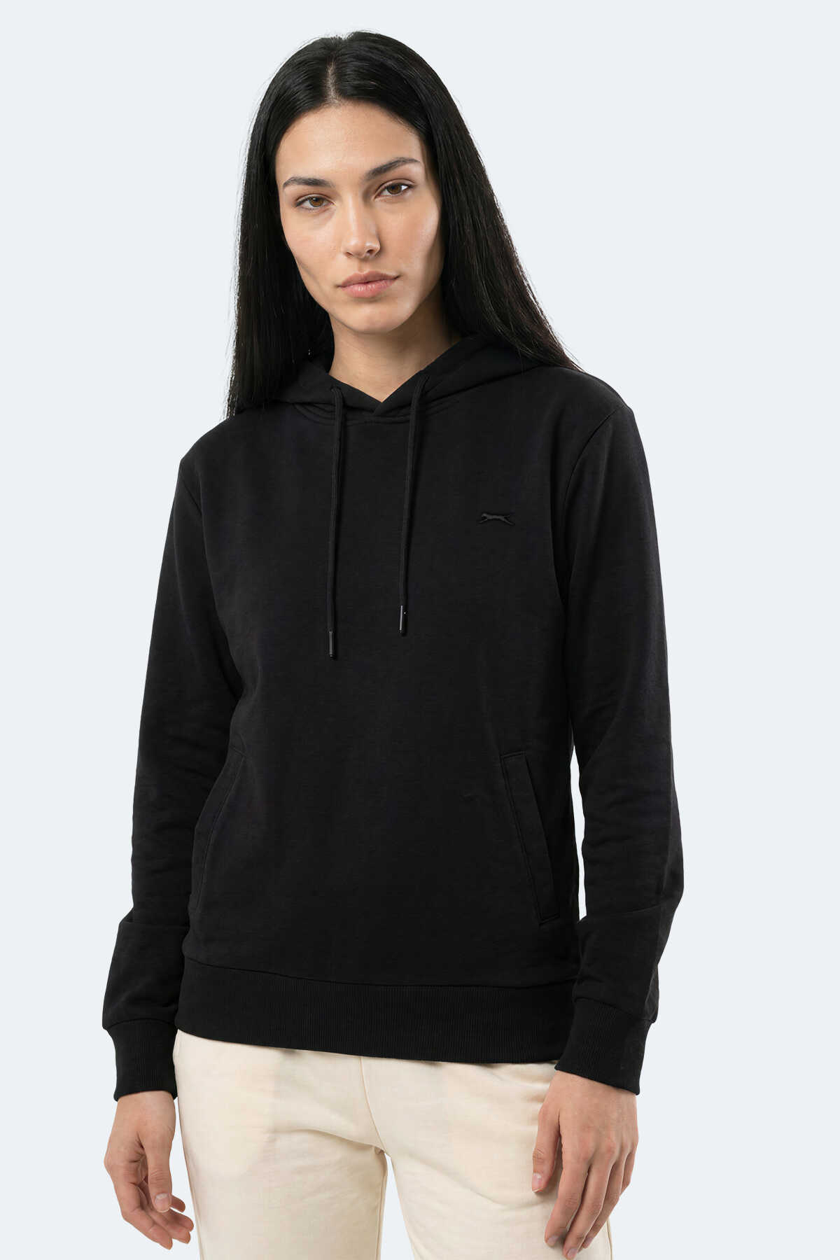 Slazenger - Slazenger KEZIO I Kadın Siyah Sweatshırt