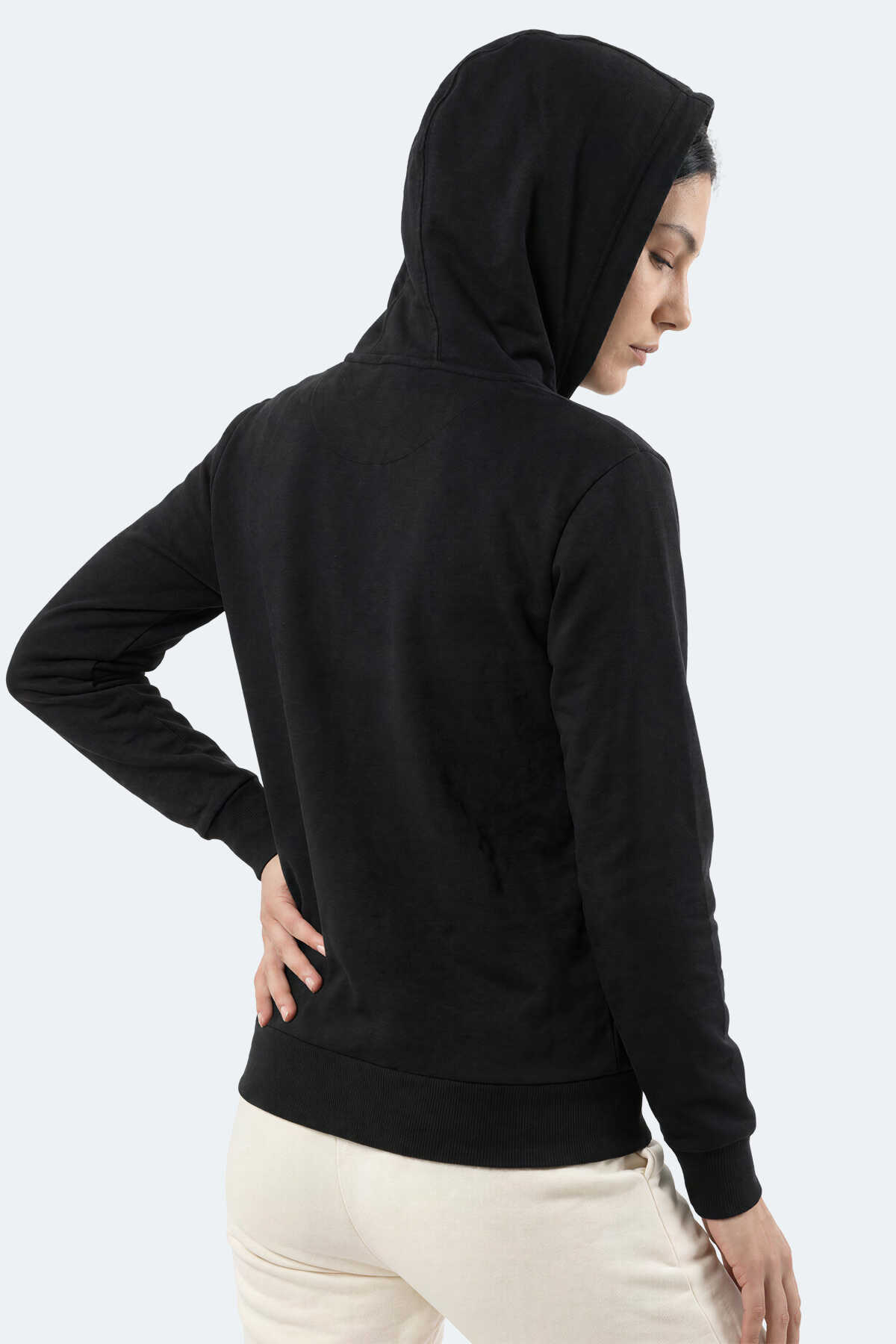 Slazenger KEZIO I Kadın Siyah Sweatshırt - 3