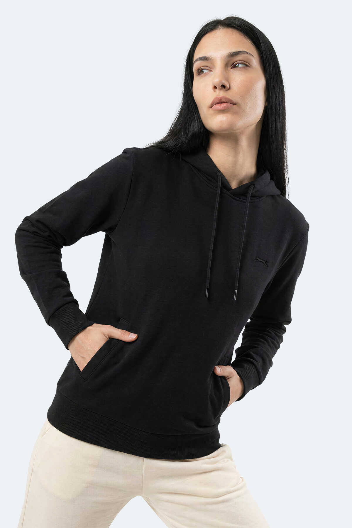Slazenger KEZIO I Kadın Siyah Sweatshırt - 6