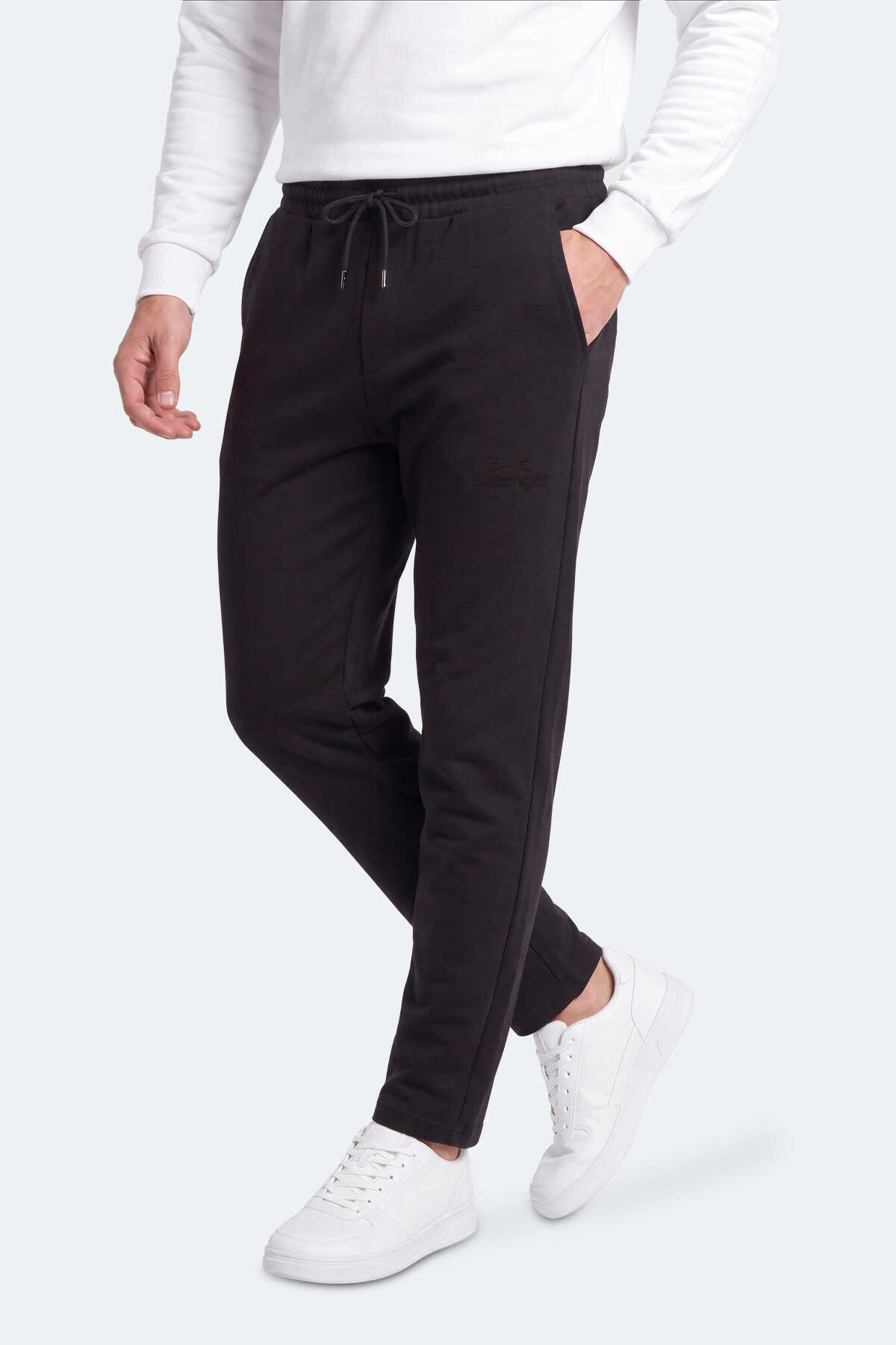 Slazenger - Slazenger KEZRA I Erkek Siyah Eşofman Altı