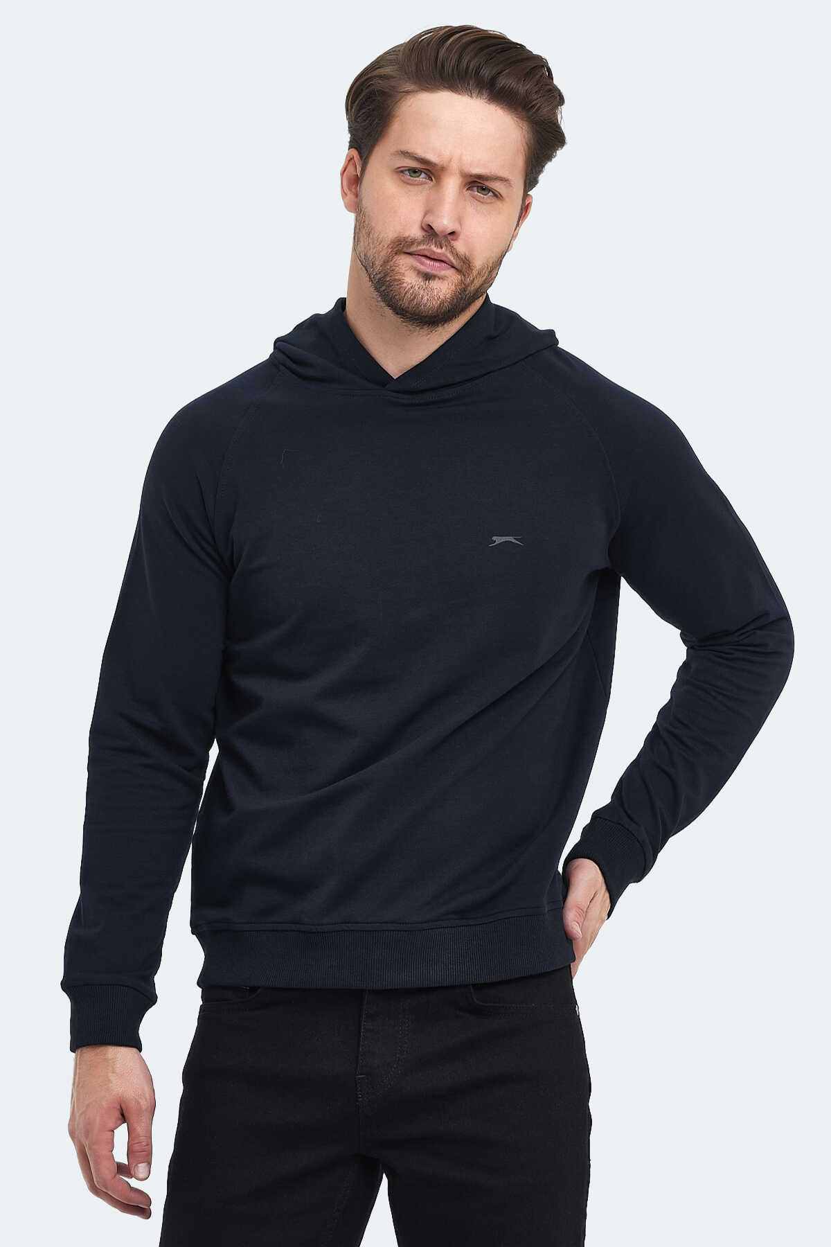 Slazenger - Slazenger KICKER Erkek Sweatshirt Lacivert